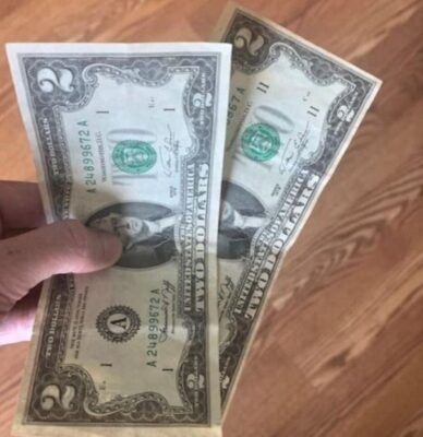 how much for a 2 dollar bill