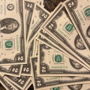 sell 2 dollar bill